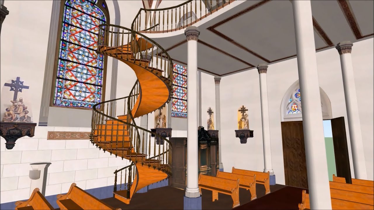 Carpinteiro desconhecido Escada de Loretto